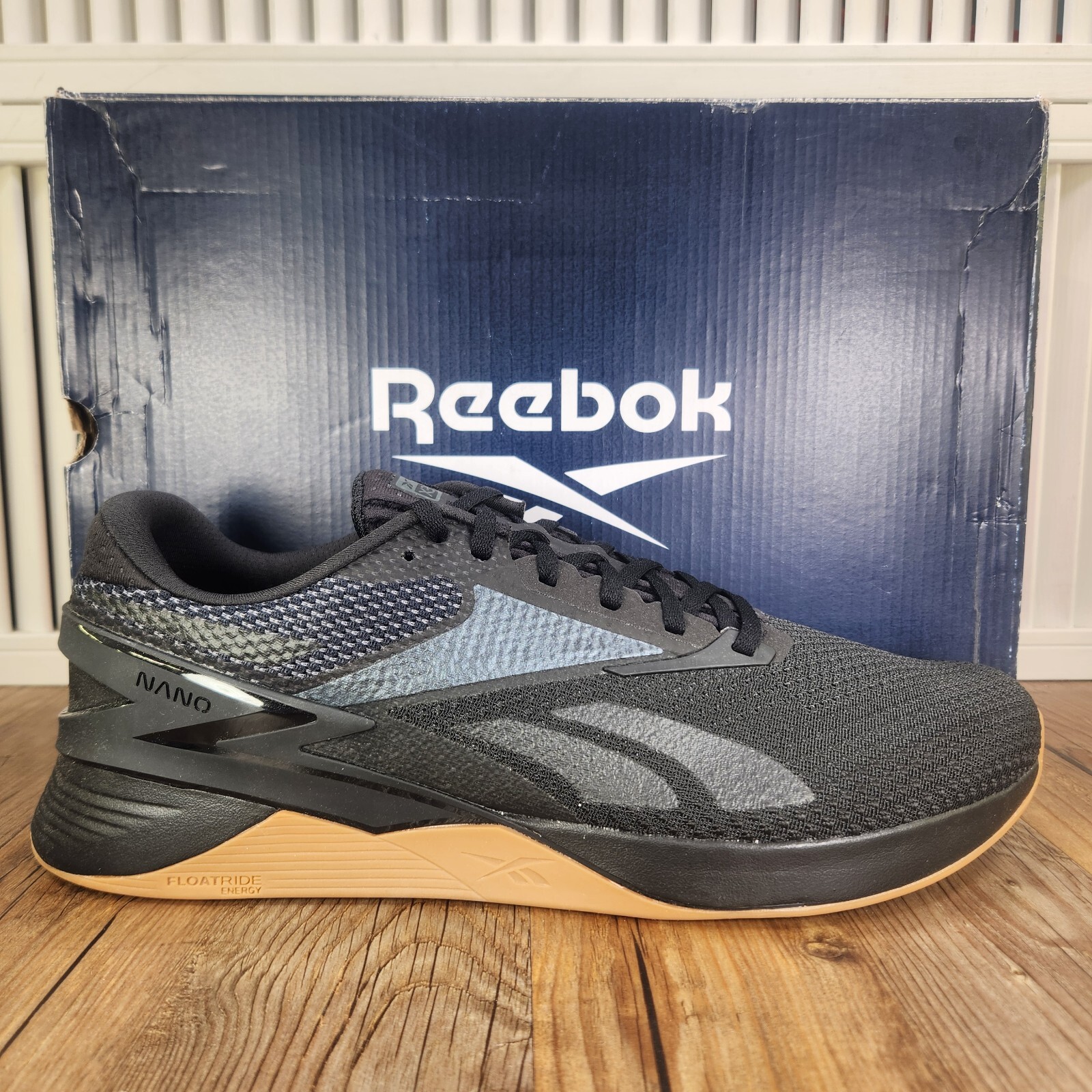 SAOLA Scarpe sneakers Reebok Nano X3 uomo taglia 14 nere suola gomma allenamento HP6041