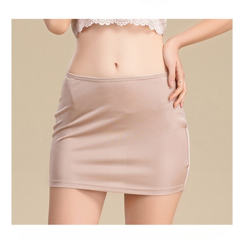 1X Lady Thin Half Skirt Silk Underskirt Petticoat Wrap skirt Breathable thin New - Picture 11 of 14