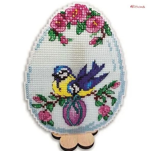 DIY Cross Stitch Kit Stitch Easter on Plastic Canvas Cross Stitch Craft - Picture 2 of 3