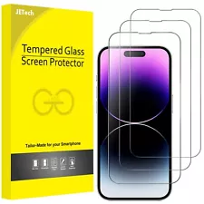 JETech Full Coverage Screen Protector for iPhone 14 Pro 6.1-Inch, 3-Pack