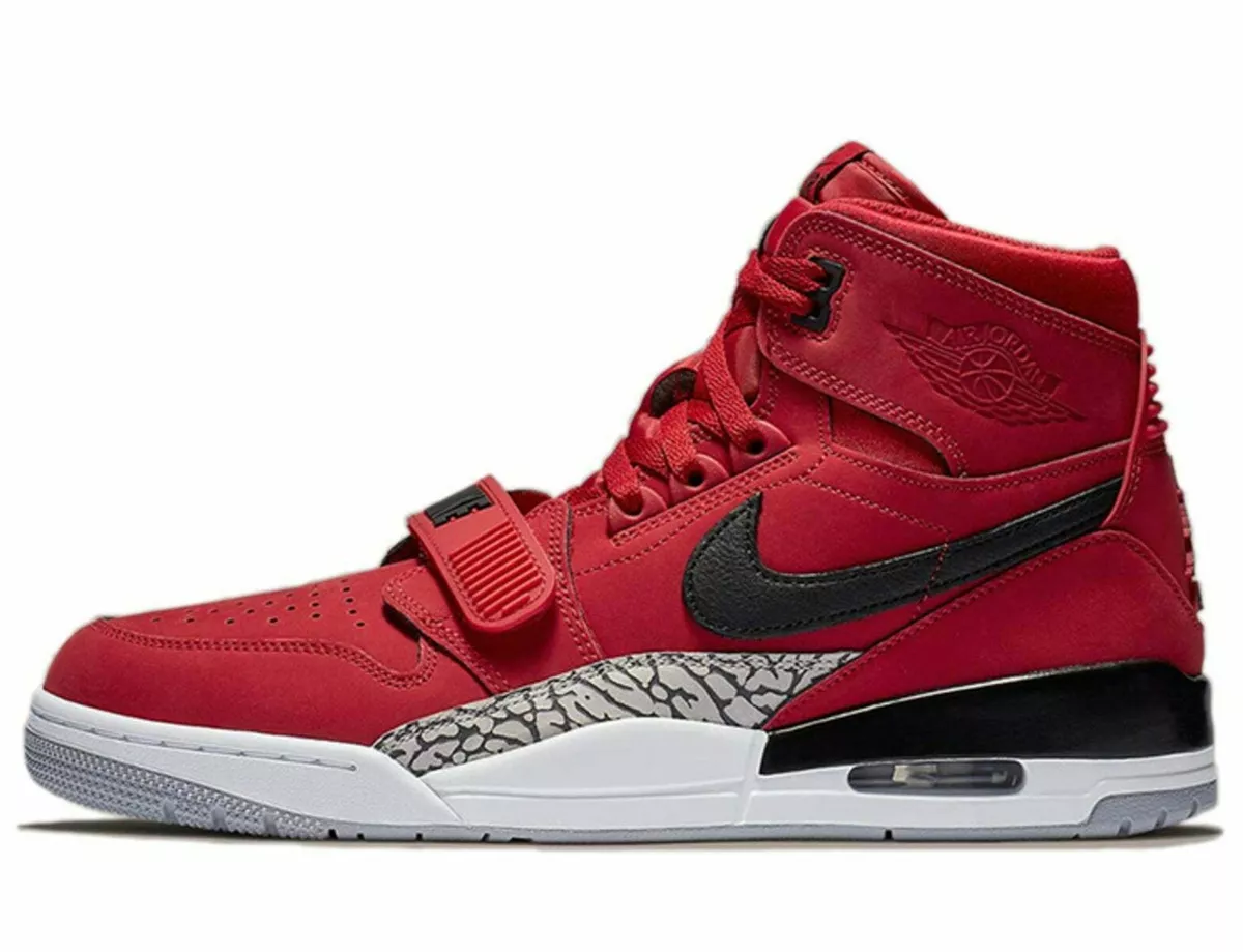 Nike Air Jordan Legacy 312 GS AT4040-601 Toro Varsity Red Black Cement Grey  DS | eBay