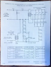 Scheda schema altoparlanti JansZen modello 130 e 165 *originale*