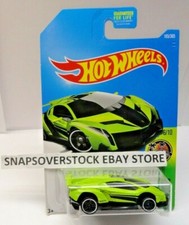 2017 Hot Wheels Lamborghini Veneno Hw 165 Un-attached Unspun Base Error Rare