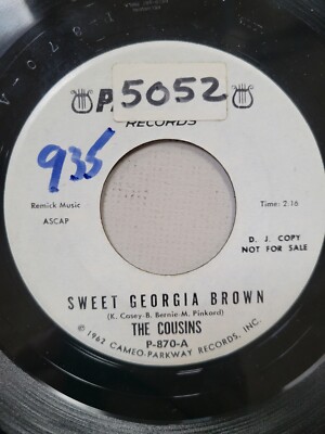 The COUSINS - SWEET GEORGIA BROWN / OUTSIDE THE WALL - Parkway Promo VG+