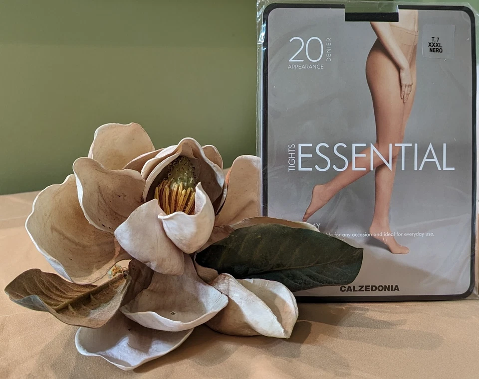 CALZEDONIA 20 DENIER PANTIMEDIAS ULTRA TRANSPARENTES TALLA 7/XXXL/NEGRAS Foto 2 de 4