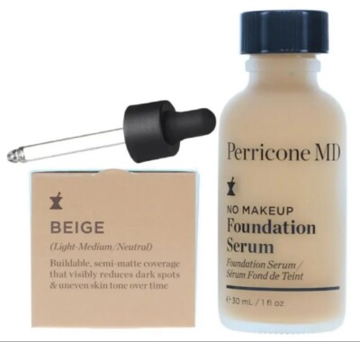 PERRICONE MD NO MAKE-UP FOUNDATION SERUM LSF20 BEIGE (HELL/MITTEL/NEUTRAL) 30ML