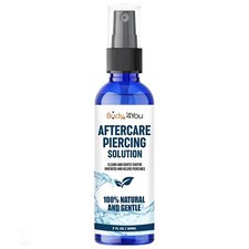 Piercing Aftercare Spray - Saline Cleaning Solution Nose Belly Ear Piercing C...