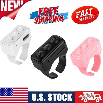 Bluetooth Compatible Phone Scrolling Page Turner Ring Fingertip Remote Control