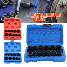 Impact Bolt Extractor Set 13 11X Nut Stripped Lug Remover Extraction Socket Set
