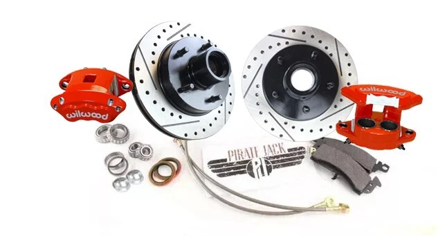 Brazos de control y kit de frenos delanteros Chevy Monte Carlo 1978-1988 pinzas rojas Wilwood Foto 2 de 4