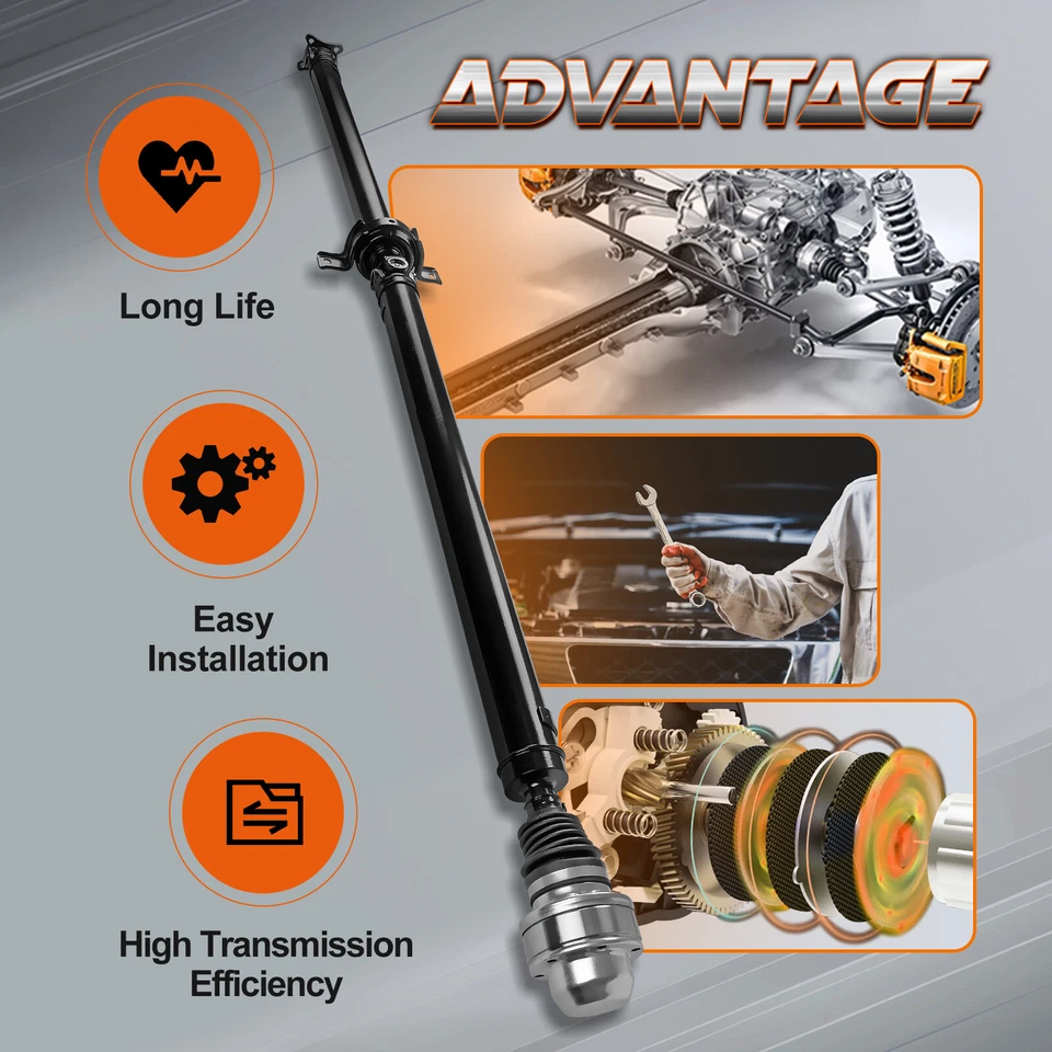 Rear Prop Driveshaft For 2007 2008 2009 Chevy Equinox Pontiac Torrent AWD 3.4L Foto 3 de 4