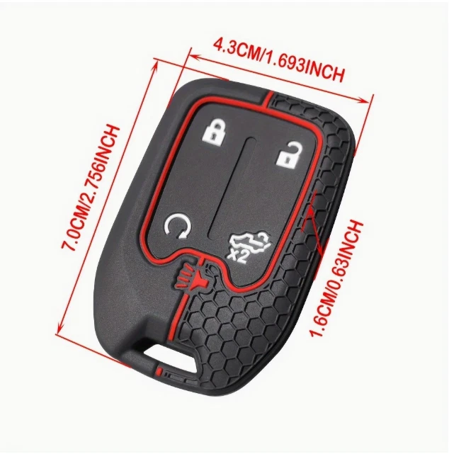 Funda Llavero para Chevrolet Silverado Suburban para GMC Sierra 1500 2500HD Foto 3 de 4
