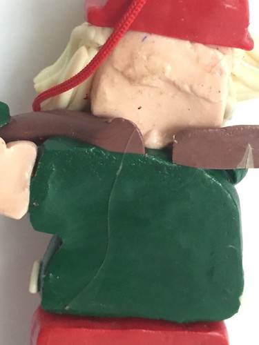 Adorno de Navidad de golf swinginging vintage de Santa 4" de alto - Imagen 6 de 7