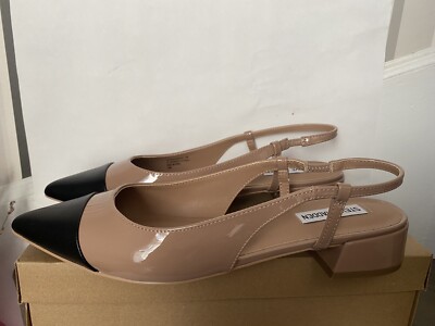 Steve Madden Allure 10M Nude Glossy Patent Leather Pointed