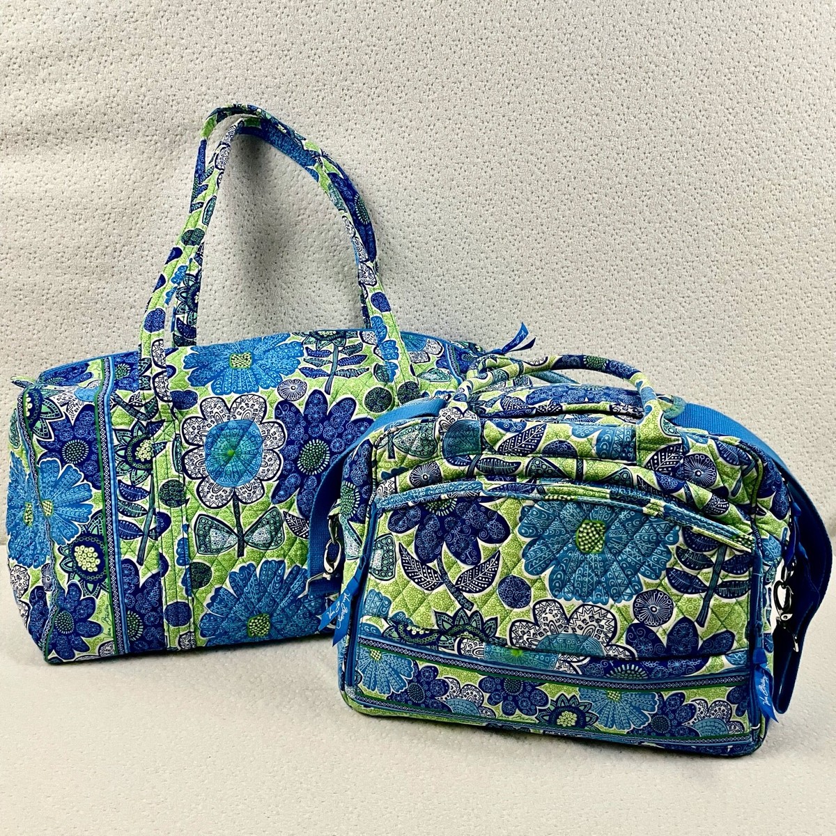 Set of 2- Vera Bradley Duffel & Laptop Travel Bag Daisy  display picture 3