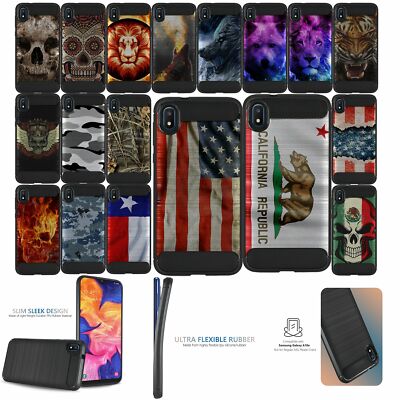 Case For [Galaxy A10e (5.5'')][Flex TPU Fiber SET1] Slim Flexible Shock Cover