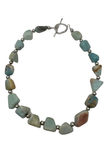 2 NEW EYE CANDY BEAD LA Amazonite MENS Bull STEER HEAD  Eye Candy Mens Beaded Necklace Bull Steer Pendant Wyatt Tiger Amazonite main image 1