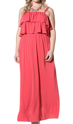 sachin and babi light blue dress Elegant Red Formal Dress Plus Size Simple V-Neck Ruffled Sleeves Plus Size  Chiffon Bridesmaid Dress