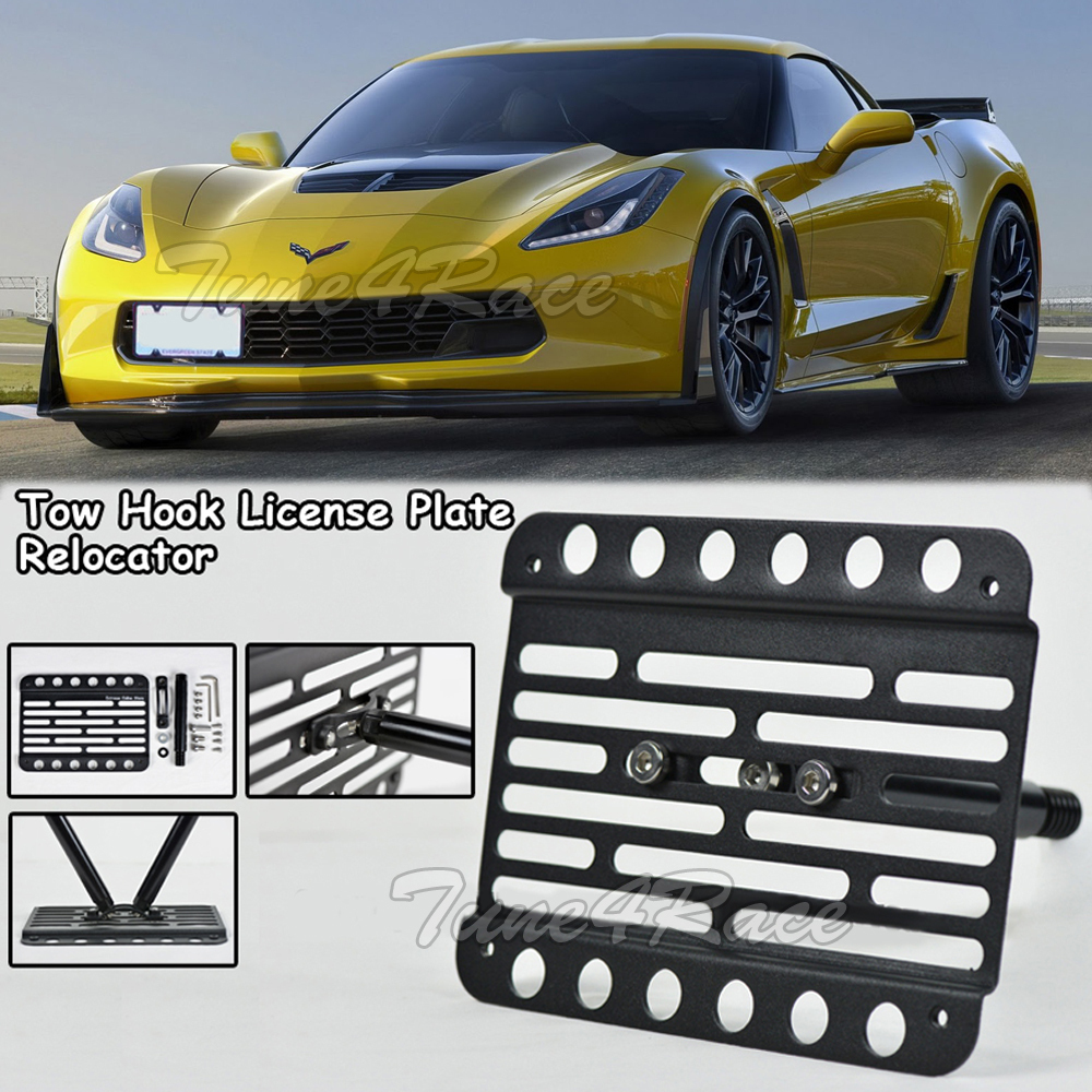 For 14-up chevrolet corvette C7 Z06 Front Bumper Tow Hook License