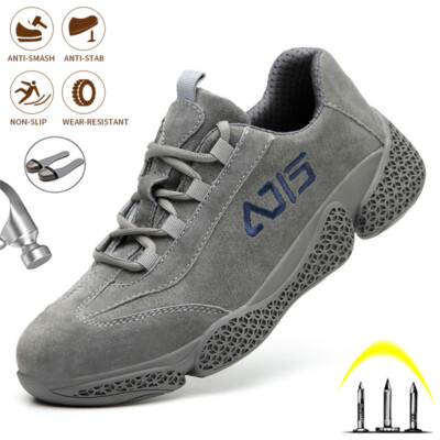 Outdoor Steel Toe Men Safety Shoes Proof Work Security Sneakers Indestructible