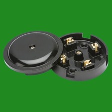 Image of 1x 20A 79mm Junction Box 4 Terminal Black Electrical Connection Selective Entry