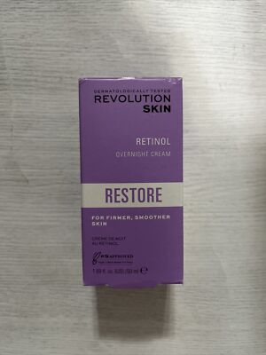 Revolution Skin Retinol Overnight Cream For Firmer Smoother Skin 1.69fl.oz/50ml