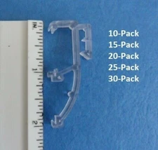 1 Inch Double Slat Clear Valance Retainer Clips for Window Mini Blinds 10-30Pack