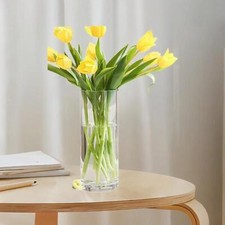 Acrylic Cylinder Flower Vase Cylindrical Flower Vases for Desk Living Room