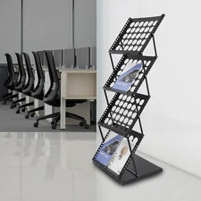 4 Tiers A3 Brochure Holder,Magazine Display Stand,A3 Literature Display Rack