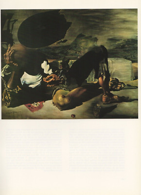 1976 Vintage SALVADOR DALI ''PHILOSOPHER ILLUMINATED MOON & SUN'' COLOR Lithograph