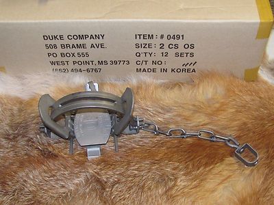 1 DUKE #2 COIL SPRING offsetTRAPS RACCOON COYOTE BOBCAT FOX LYNX OTTER NEW SALE 