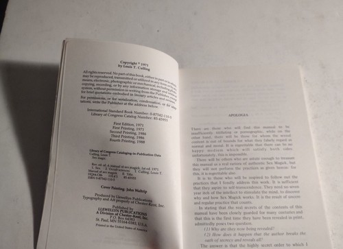 Sex Magick by Culling, Louis Trade Paperback Book. Llewellyn Publications. - Picture 4 of 9