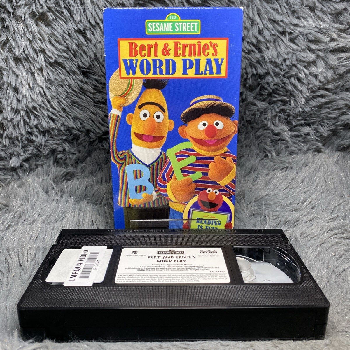 Sesame Street Bert and Ernies Word Play VHS Tape 2002 Classic