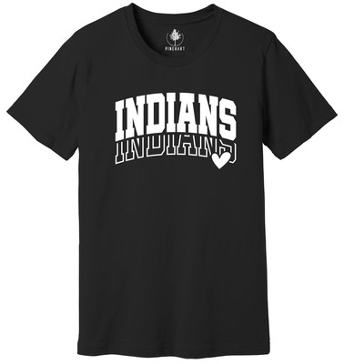 Indians Mascot Tee, Team Mascot Shirt, Indians Mascot Shirt, Indians Spirit Tee