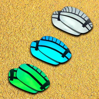 3 Pairs Lenses Replacement for-Oakley Splice Polarized-Silver&Blue&Green