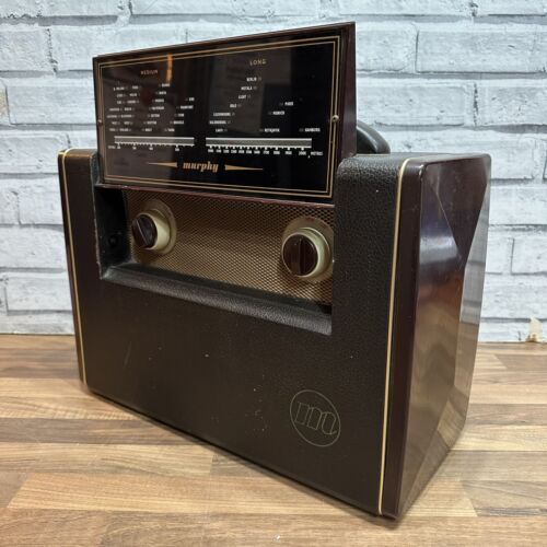 Vintage Murphy Ventilradio BA. 228 mit Pop Up Bildschirm, Bakelit