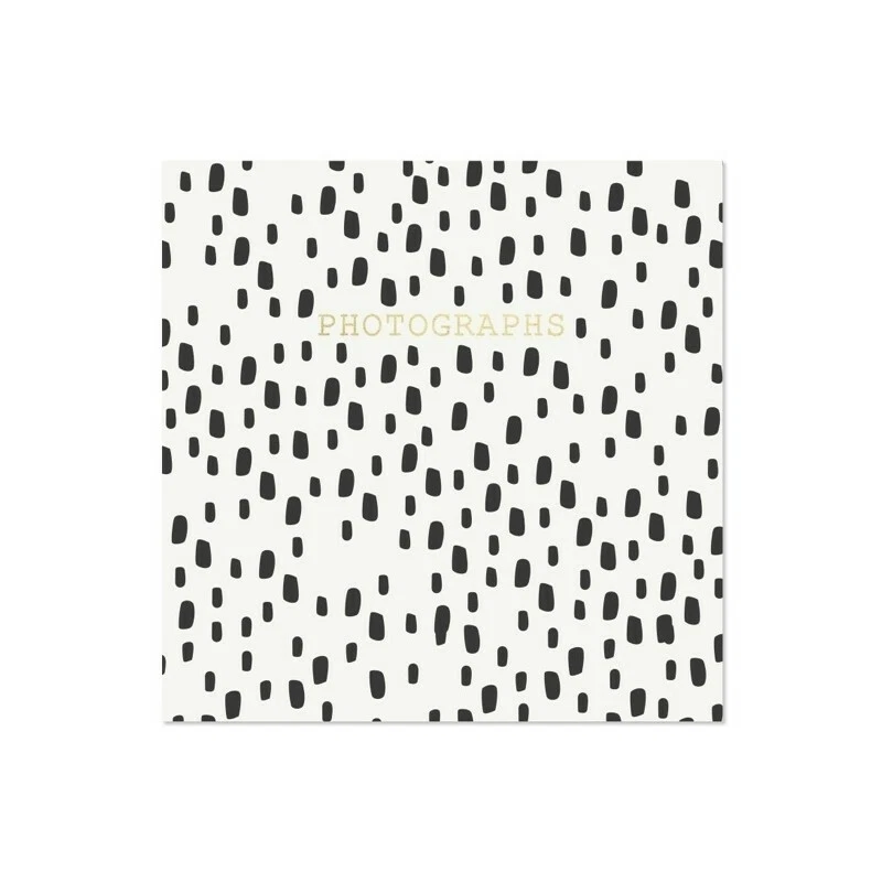 Noir et Blanc Point à Pois Vacances Album Photo Détient 200 10.2cm x 15.2cm 7546 - Photo 3/3