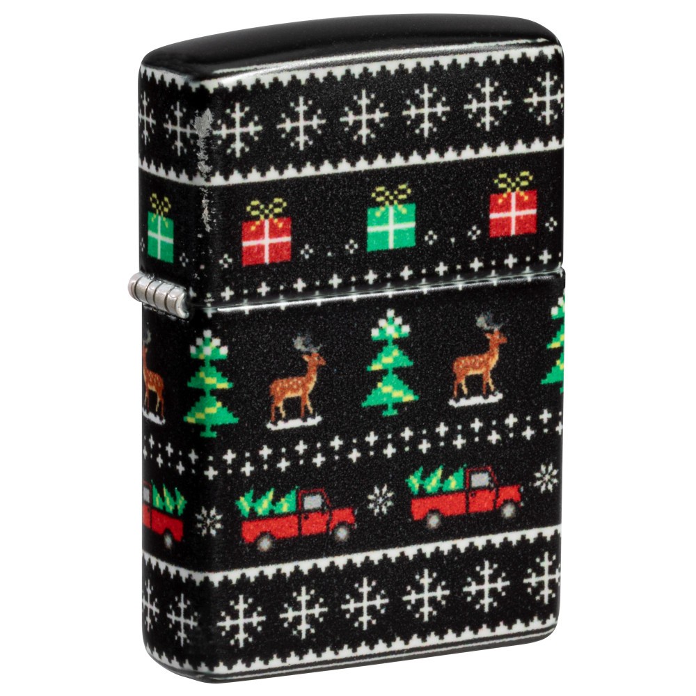 Zippo Christmas Exclusive Sweater Pattern Design 540 Color Windproof Pocket L...