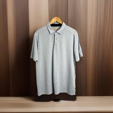 Tommy Bahama Marlin Golf Polo Aqua Blue Modal Poly Short Sleeve Mens Size L