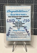 2025 Topps Chrome Emeka Egbuka / Bucky Irving - DUAL AUTO Gold Refractor /50