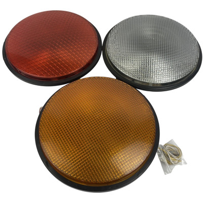 3 Dialight 4333230001XL RED GREEN YELLOW LED Circular Traffic Signal Lights 12''