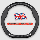 Carbon Fibre Steering Wheel Cover D-Shape for Ford Mustang Mach-E GT 2021–2025