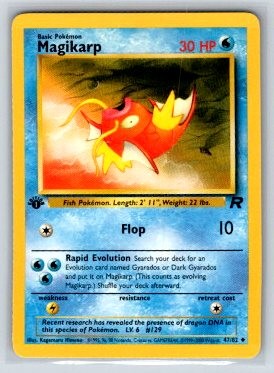 Magikarp 1st Edition Uncommon Team Rocket 47/82 NM