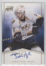 2011-12 Panini Prime Prime Signatures Gold /50 Jonathon Blum #34 Auto n1u