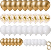 Luftballons 70 StüCk Gold Metallic Konfetti Helium Hochzeit Babyparty
