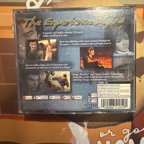 SEGA Shenmue Sega Dreamcast Manual Multi-Disc Action Adventure T-Teen 2000