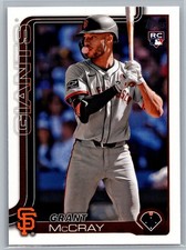 #213 Grant McCray 2025 Topps San Francisco Giants Rookie
