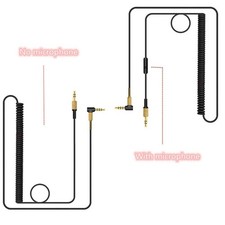 Spring Cable Headphone Cable Extension Cable for Major II 2 Monitor