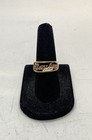 10K Yellow Gold Marilyn Name Plate Script Ring Size 5 4.5g — photo 1