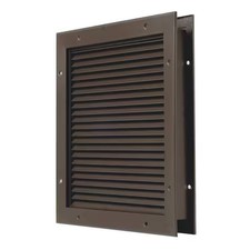 NATIONAL GUARD L-700-BFDKB-8x8 Door Partition Louver, Steel